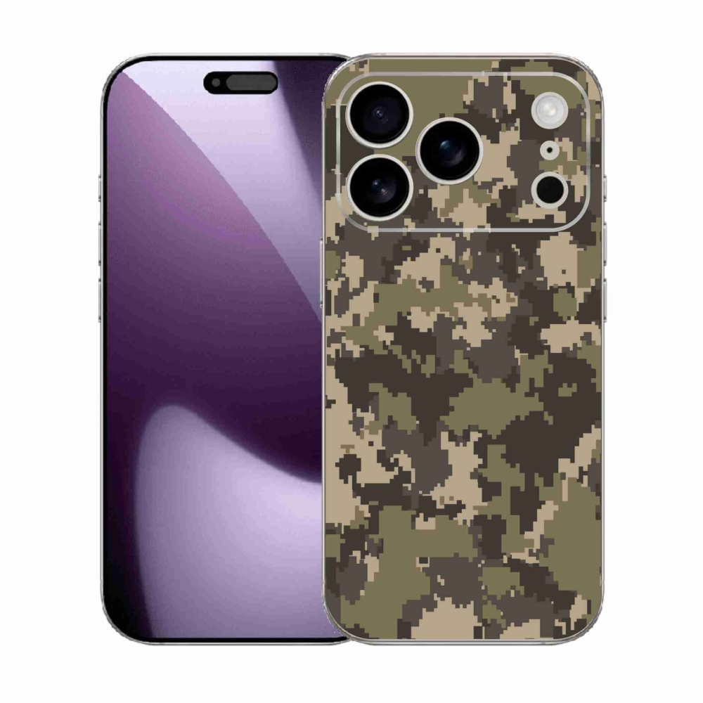 Zselés borítás mmCase iPhone 17 Pro készülékhez - terepszínű minta 12