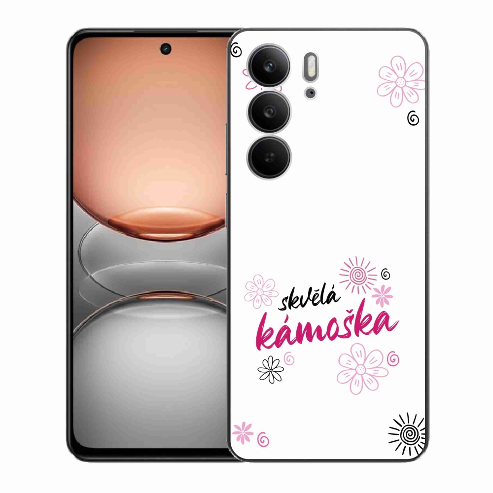 Gél borító mmCase a Realme C75-ön - nagyszerű haver fehér háttérrel