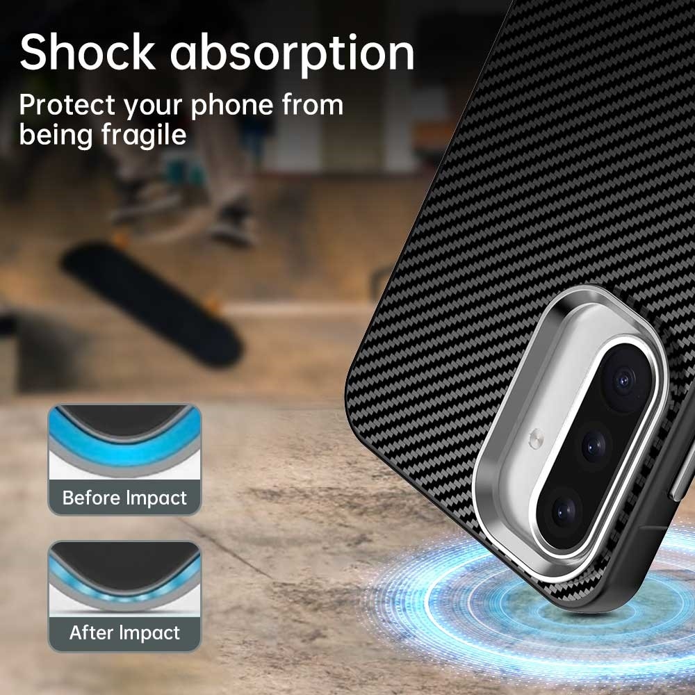 Szálas textúrájú tartós borítás Samsung Galaxy A36 5G készülékhez - fekete