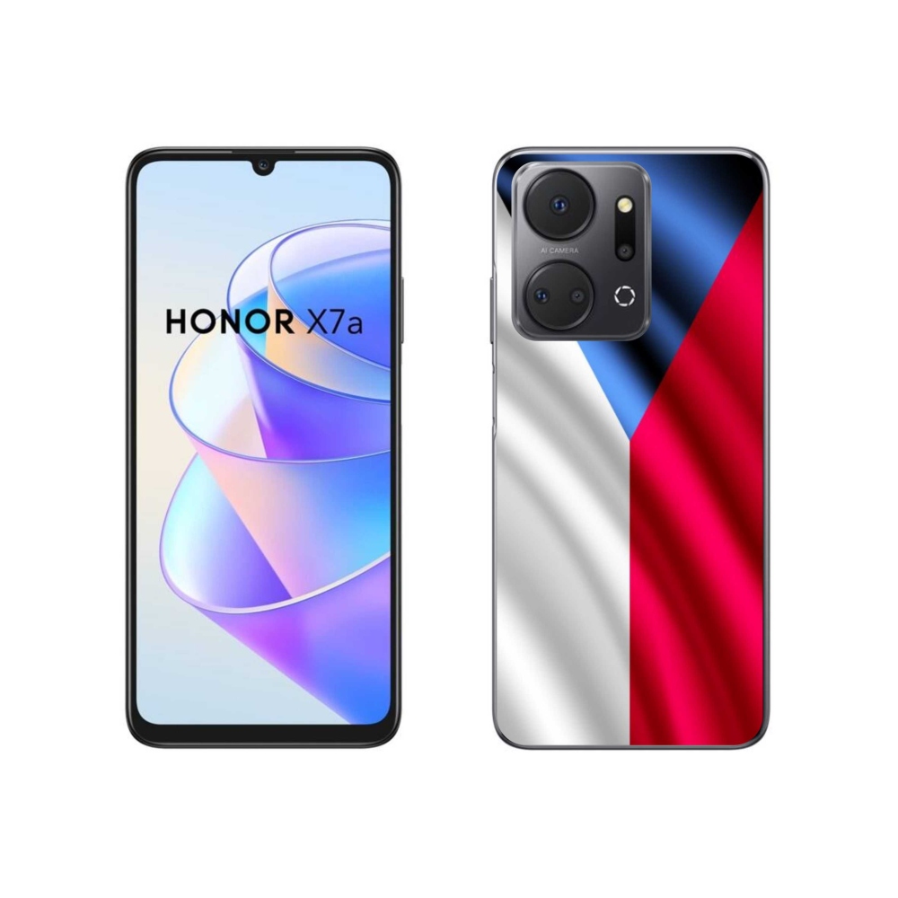 Zselés borítás mmCase a Honor X7a számára - cseh zászló
