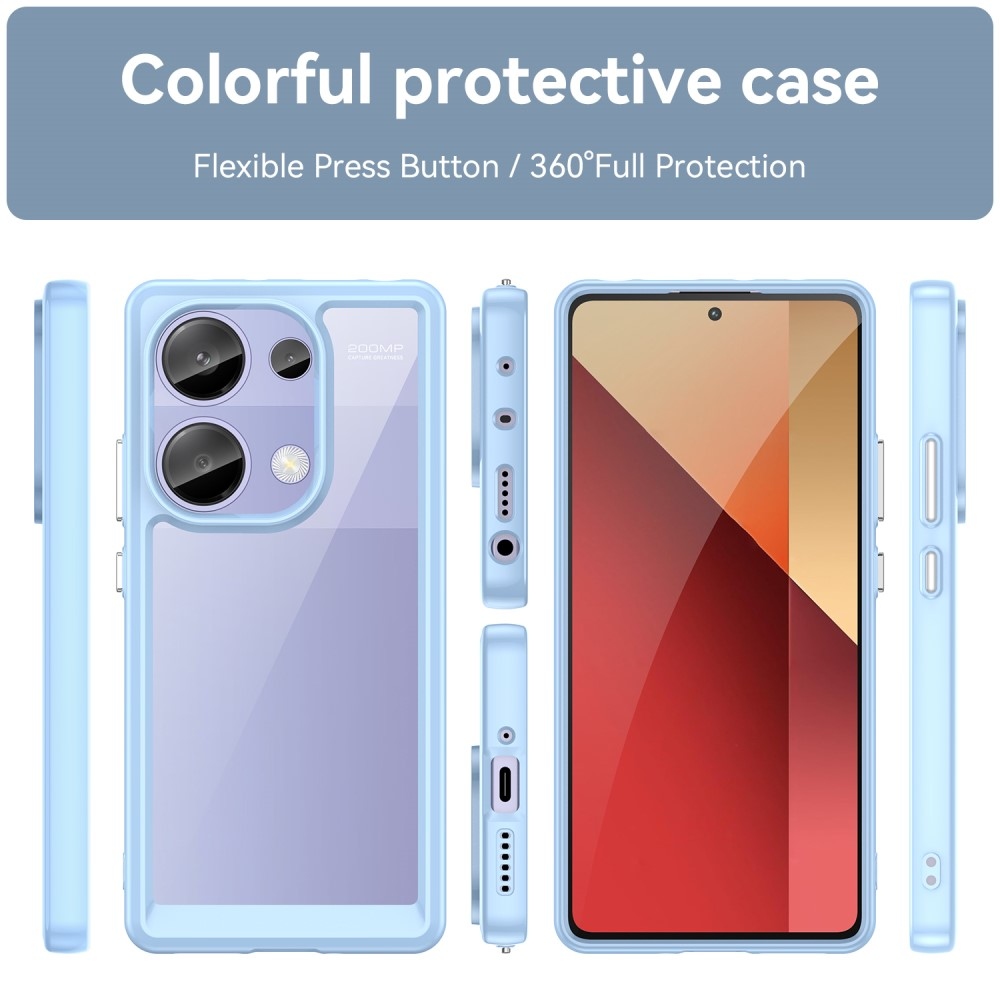 Gél tok kemény hátlappal Xiaomi Redmi Note 13 Pro 4G/Poco M6 Pro - kék
