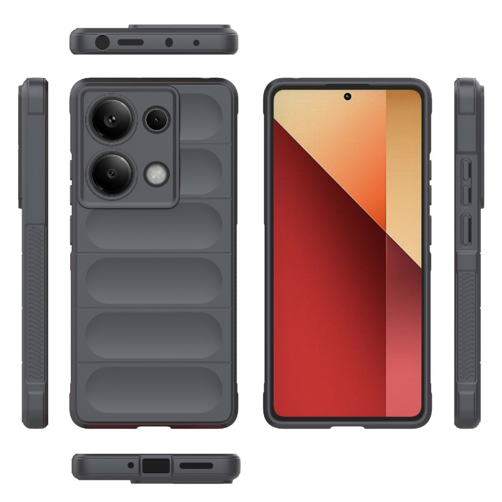 Rugg tartós zselés tok Xiaomi Redmi Note 14S-hez - sötétszürke