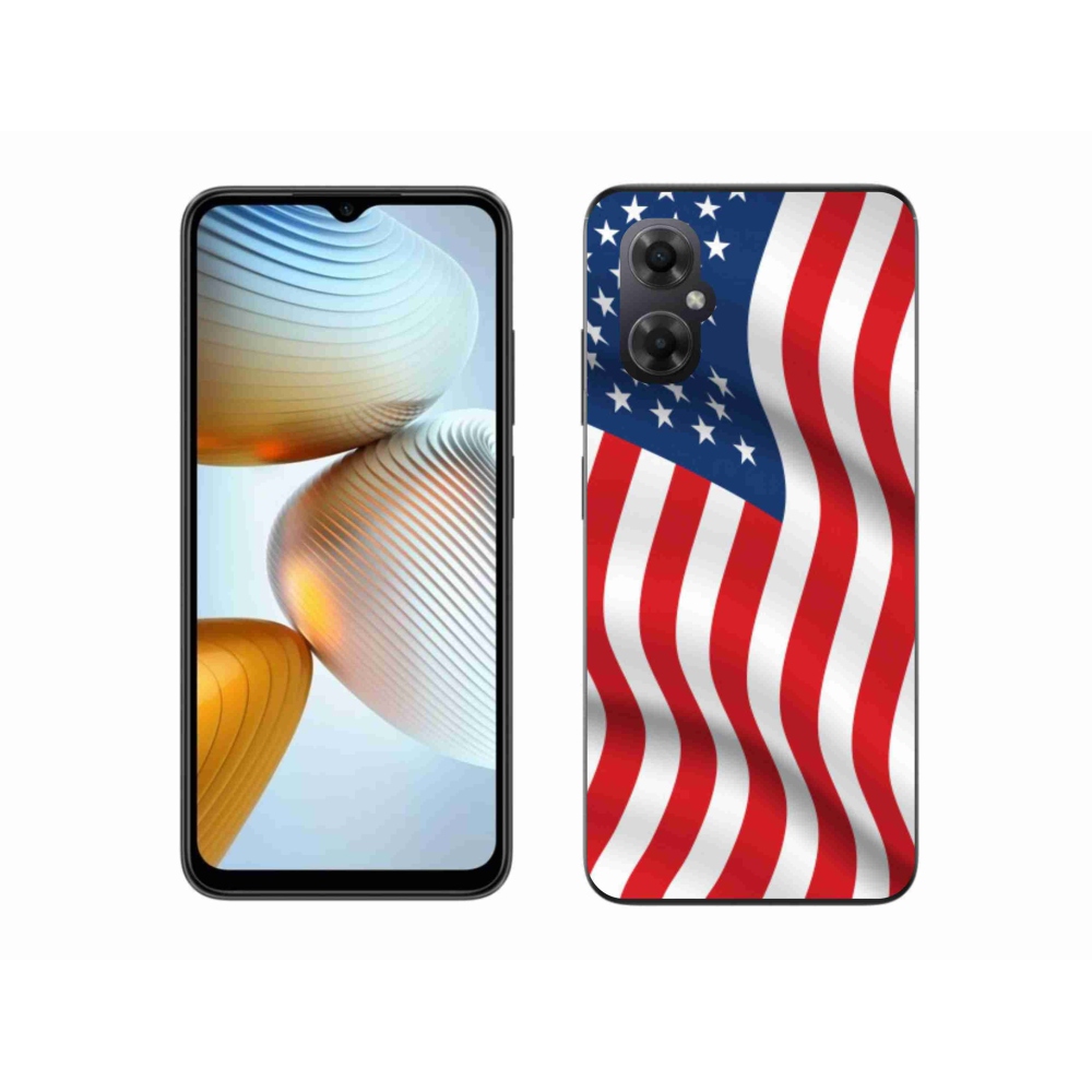 Gél borítás mmCase a Xiaomi Poco M4 5G számára - amerikai zászló