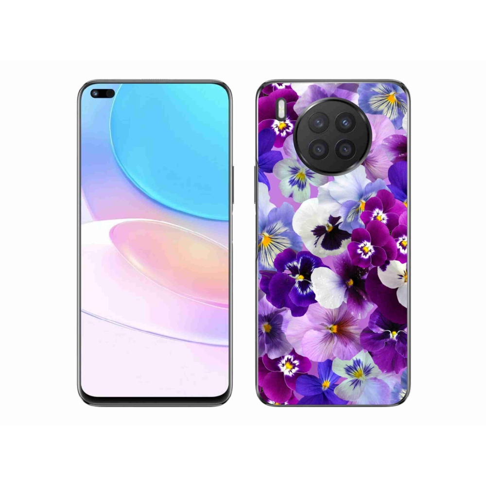 Gél borító mmCase a Huawei Nova 8i - virágok 9
