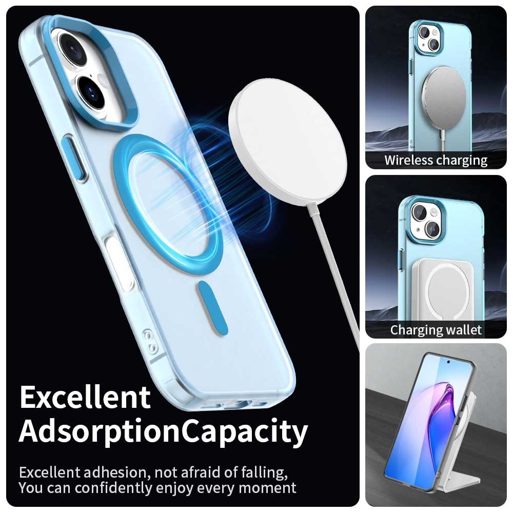 Candy zselés tok MagSafe iPhone 17 készülékhez - kék