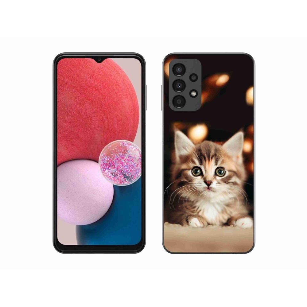 Gél borítás mmCase Samsung Galaxy A13 4G - aranyos cica 2