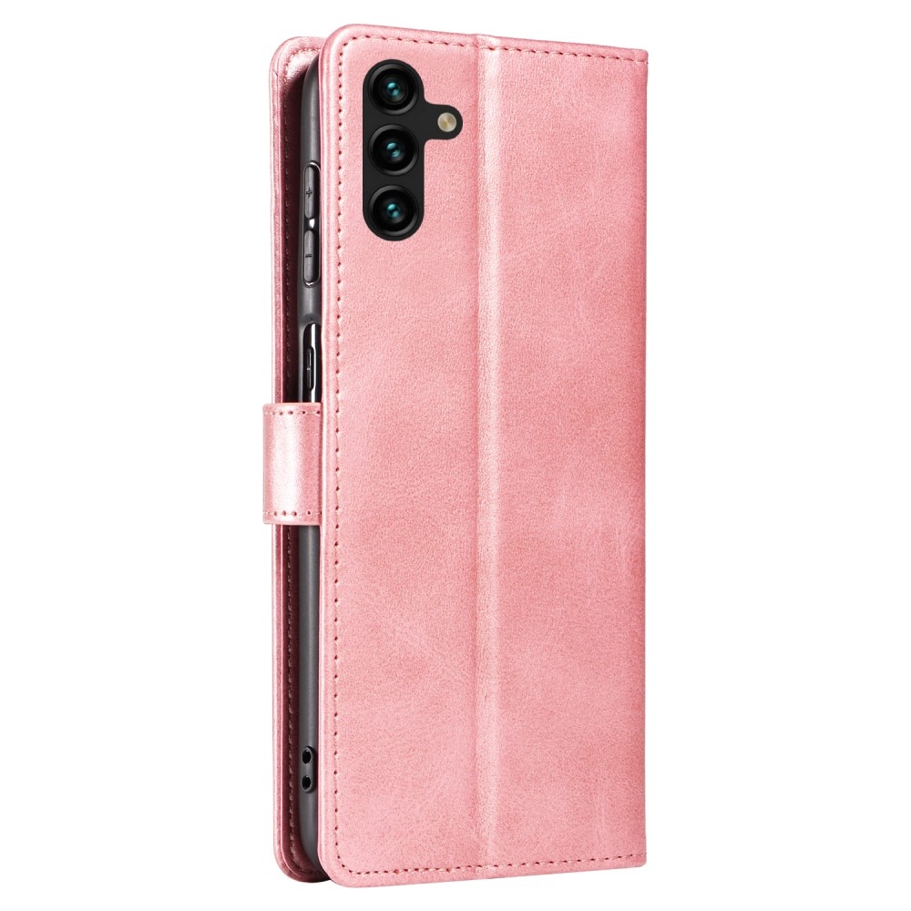 Zárható könyv tok Samsung Galaxy A26 5G - rózsa arany