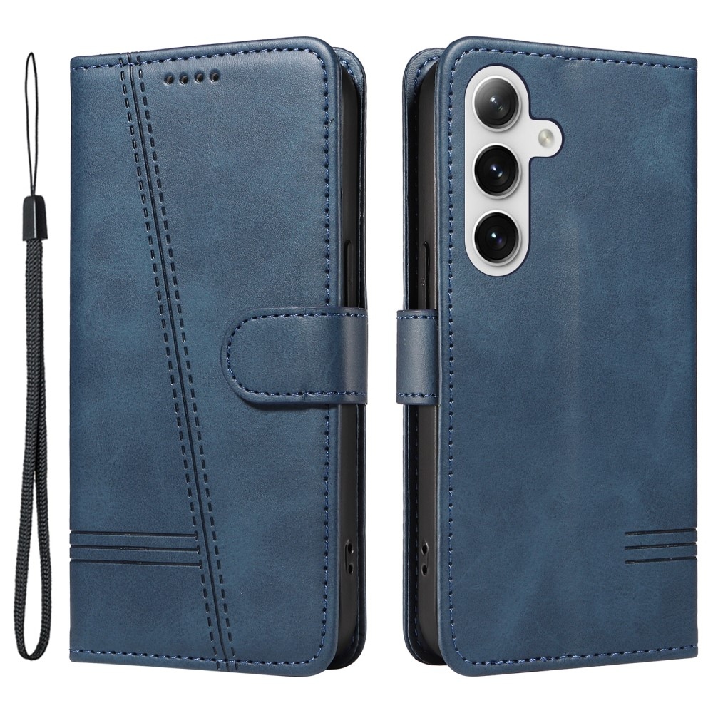 Póló alakú könyvtáska Samsung Galaxy S24+/S25+ készülékhez - kék
