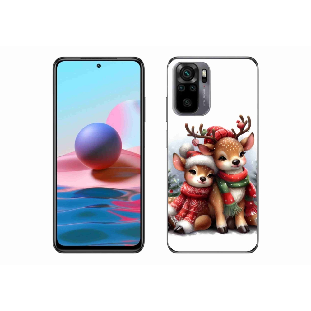 Gél borítás mmCase a Xiaomi Poco M5s készülékhez - karácsonyi rénszarvas
