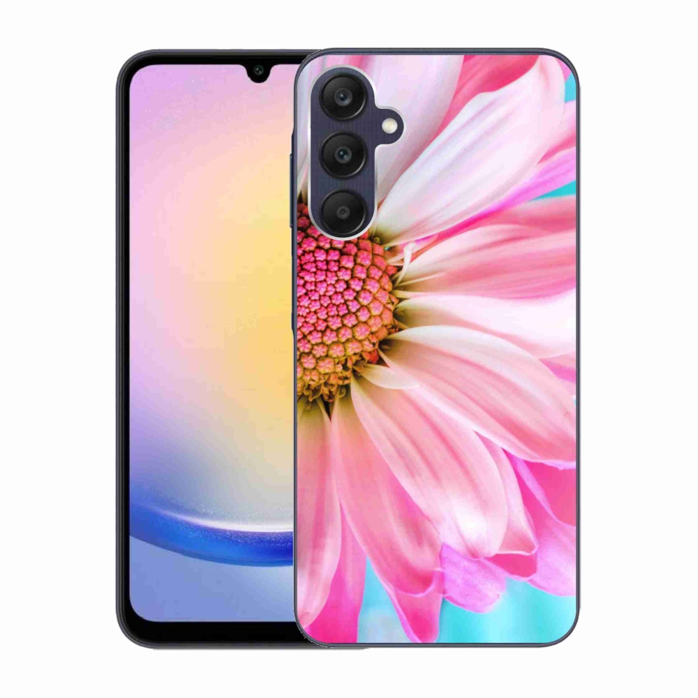 Gél védőhuzat mmCase Samsung Galaxy A25 5G - rózsaszín virág