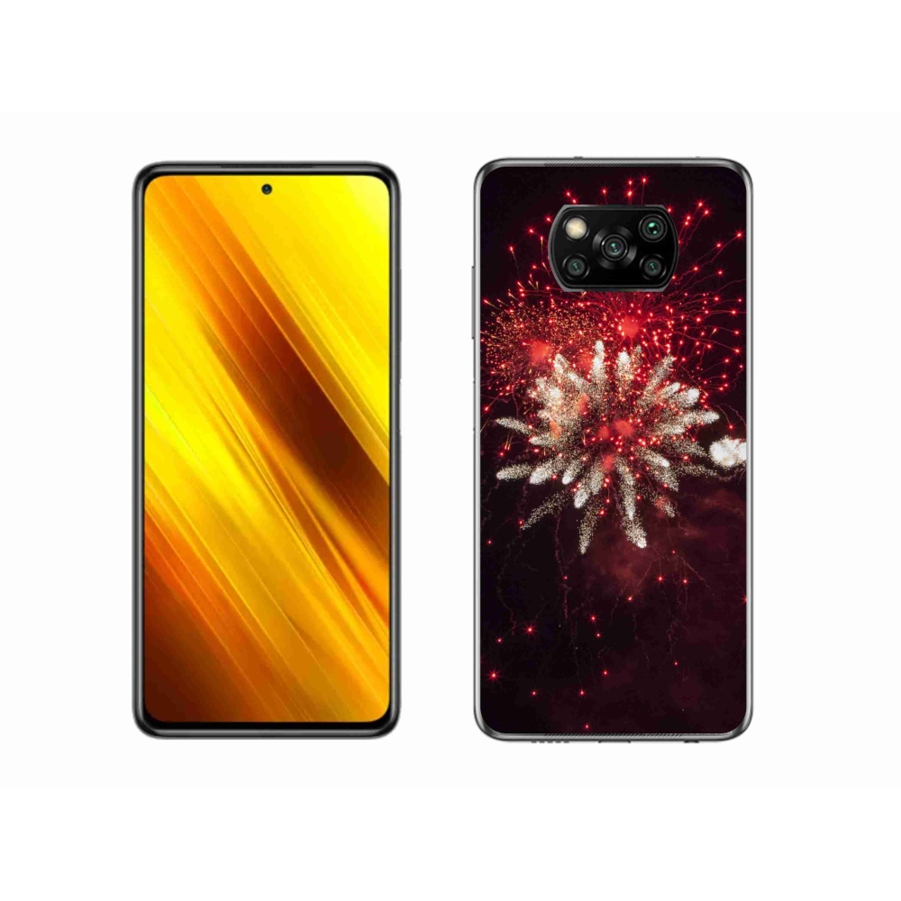 Gél borítás mmCase a Xiaomi Poco X3 Pro számára - tűzijátékok