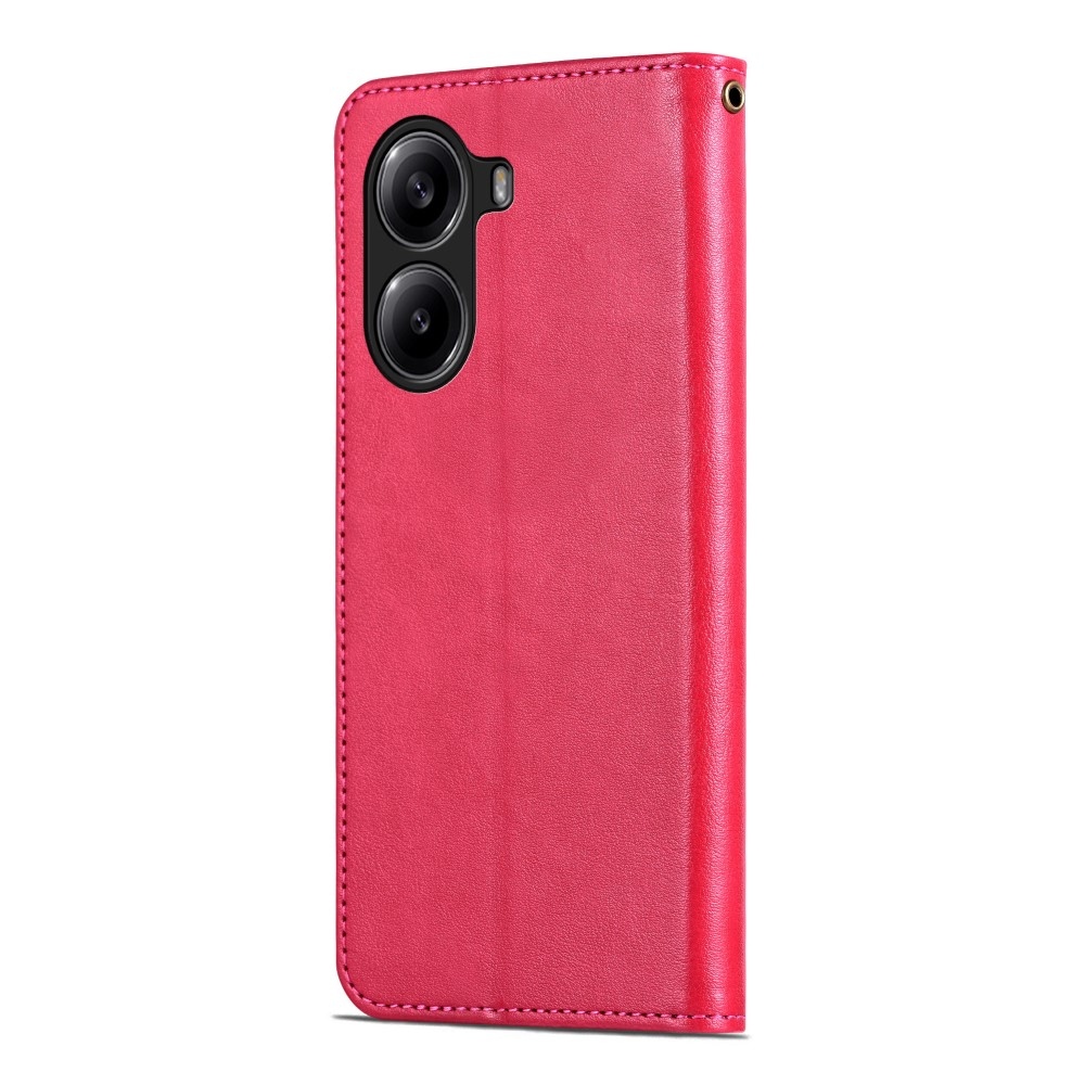 AZNS könyv tok a Xiaomi Poco X7 Pro 5G-hez - piros