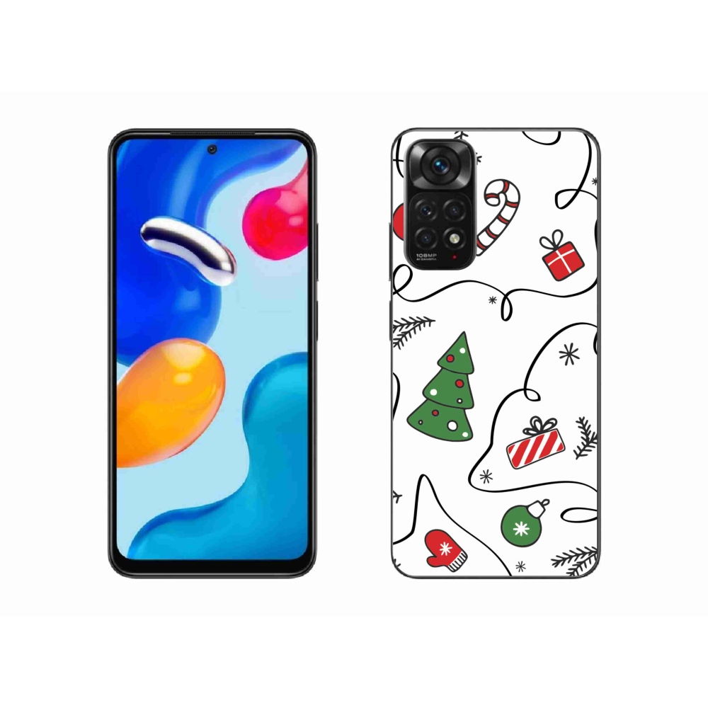 Gél borító mmCase a Xiaomi Redmi Note 11S 4G-hez - karácsonyi motívumok