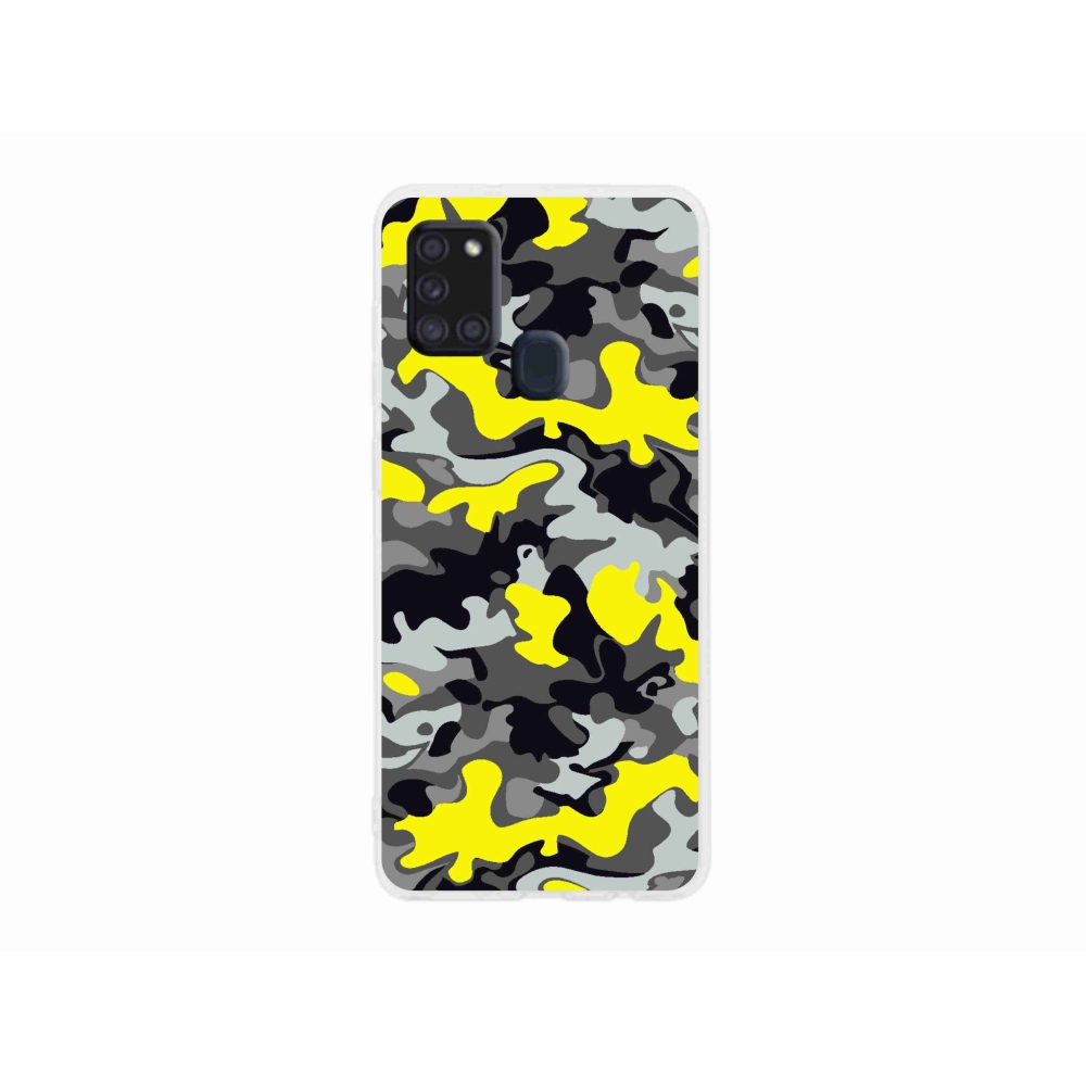 Zselés borítás mmCase Samsung Galaxy A21s készülékhez - terepszínű minta 6
