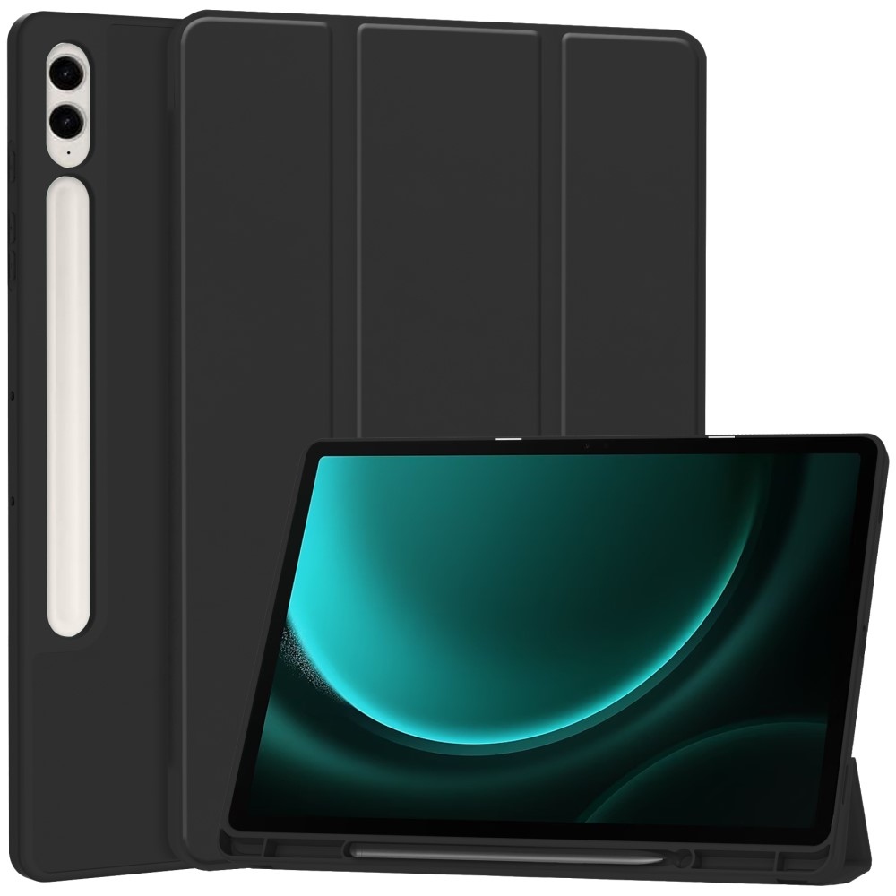 Intelligens záró tok Samsung Galaxy Tab S9 FE+ készülékhez - fekete