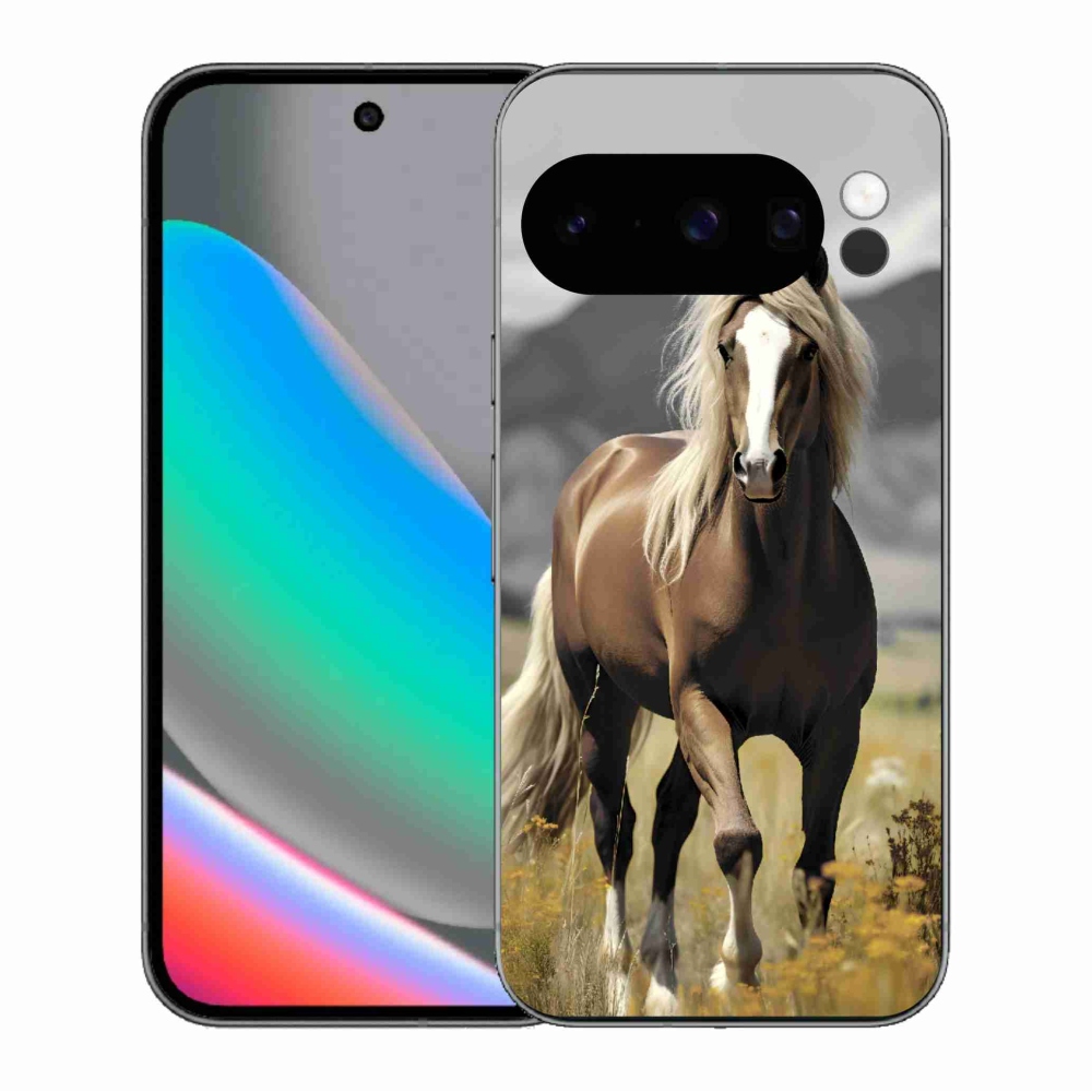 Zselés borítás mmCase a Google Pixel 10 Pro-hoz - barna ló 1