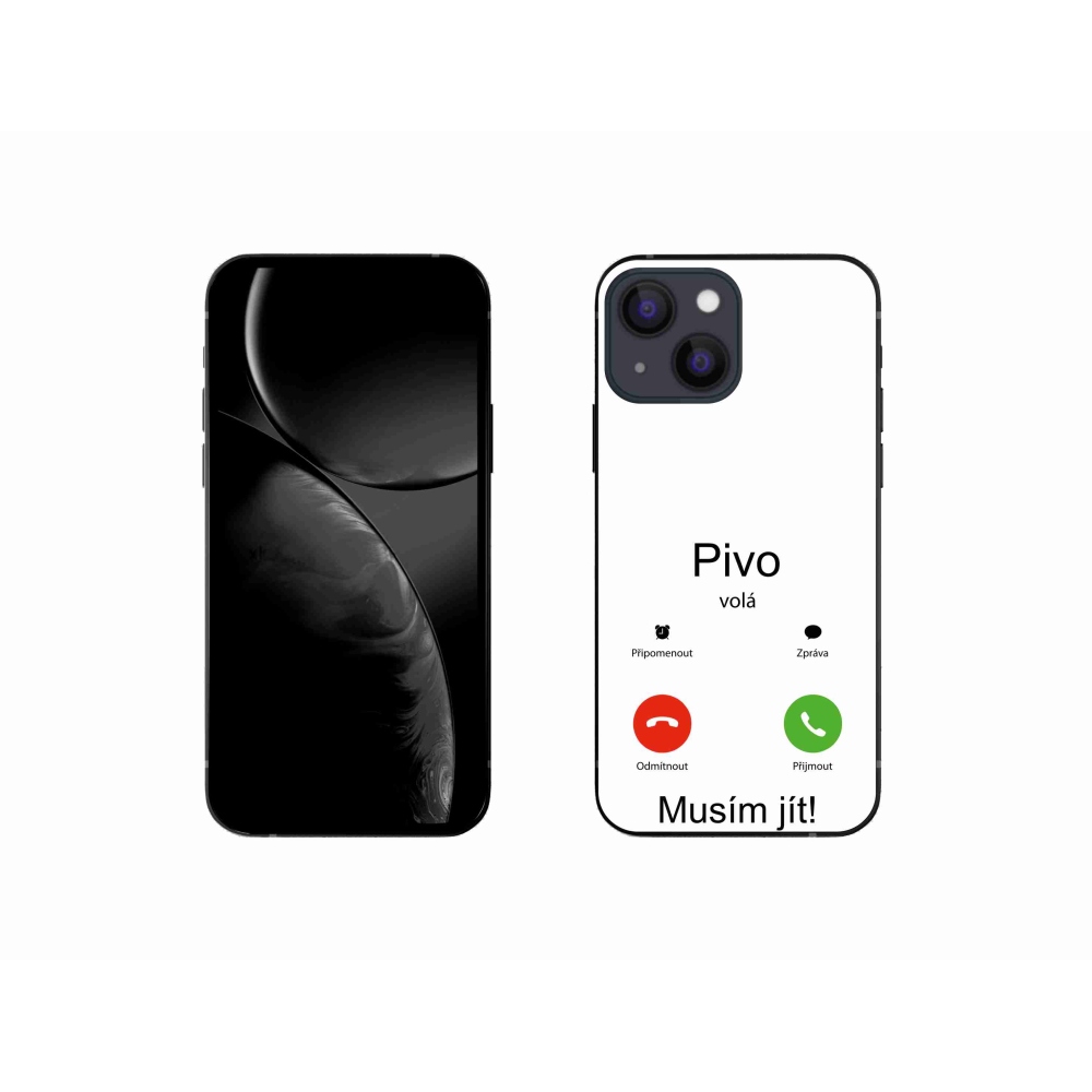 Gél borítás mmCase iPhone 13 mini 5.4 készülékhez - sörhívások fehér háttérrel