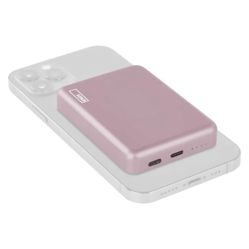 Powerbank EMOS WI 522, 5000 mAh, 20 W+Vezeték nélküli - lazac