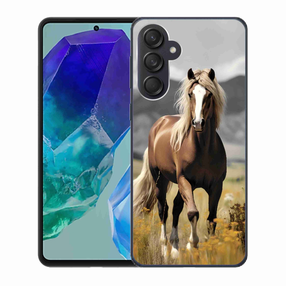 Zselés borítás mmCase Samsung Galaxy M55 5G - barna ló 1