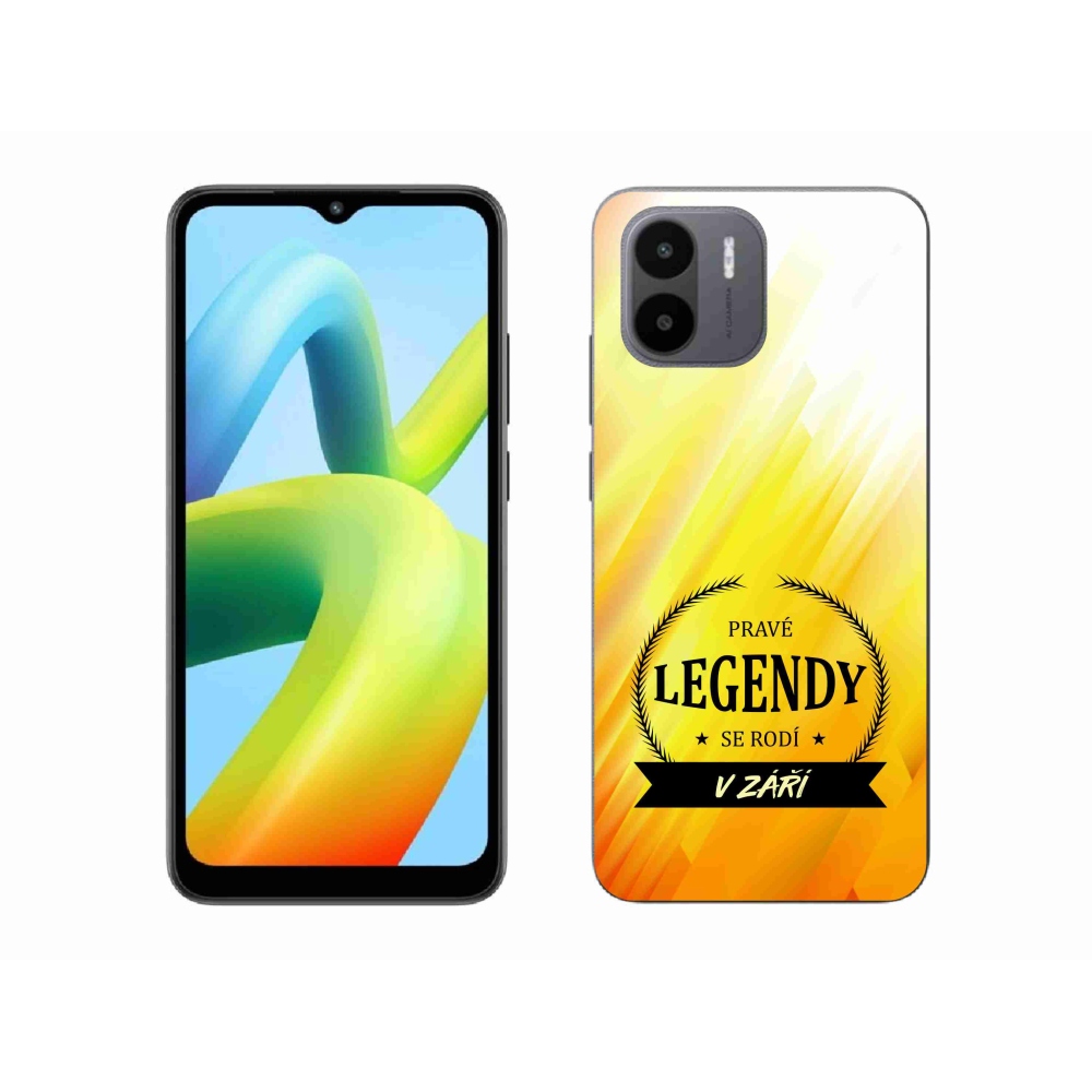 Gél borítás mmCase a Xiaomi Redmi A1-en - Legendák szeptemberben sárga háttérrel