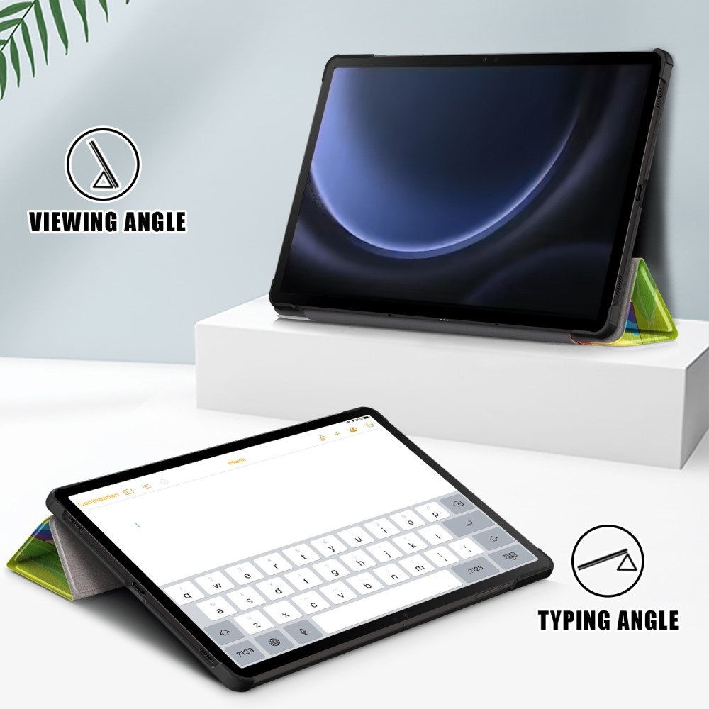 Nyomtatás intelligens záró tok Samsung Galaxy Tab S9 FE+ - állatokhoz