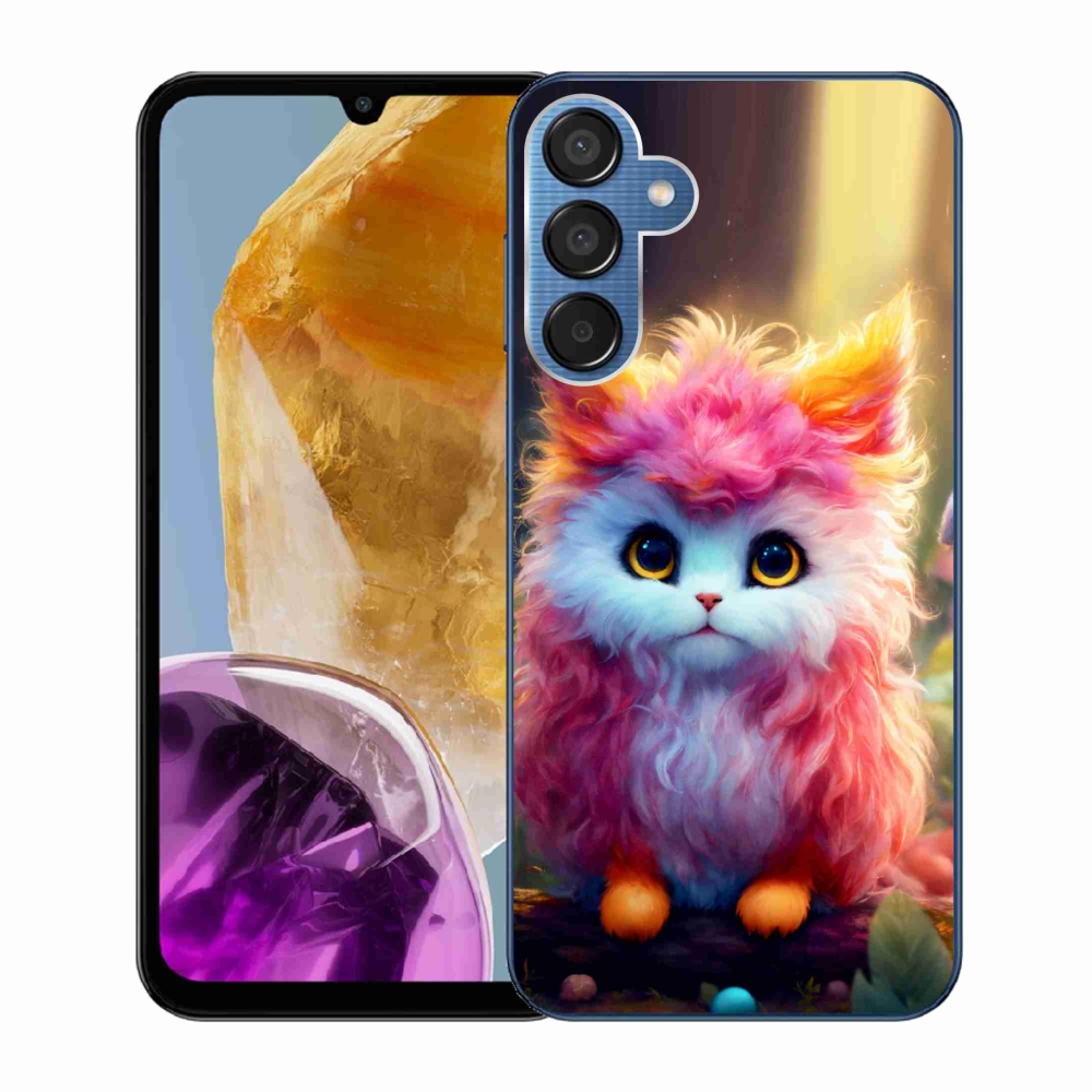 Gél borító mmCase Samsung Galaxy M15 5G - aranyos cica 5
