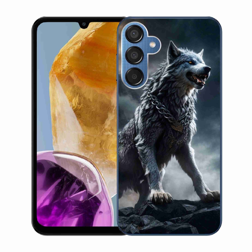 Gél védőburkolat mmCase Samsung Galaxy M15 5G - farkas 1