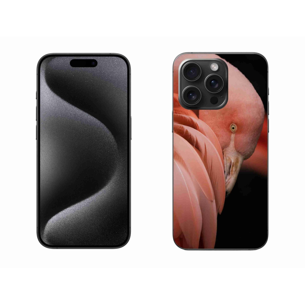 Zselés borítás mmCase iPhone 15 Pro Max készülékhez - flamingó 3