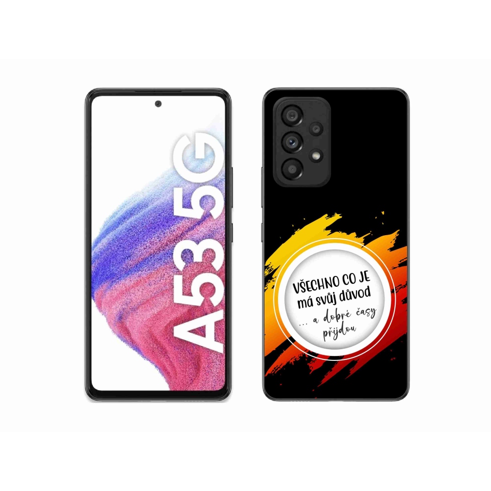Gél borítás mmCase Samsung Galaxy A53 5G - idézet 3 fekete háttér