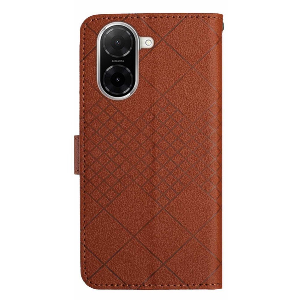 Fóliás könyvtáska Xiaomi Redmi A5 (173.45x79.35x8.45mm) - barna színben