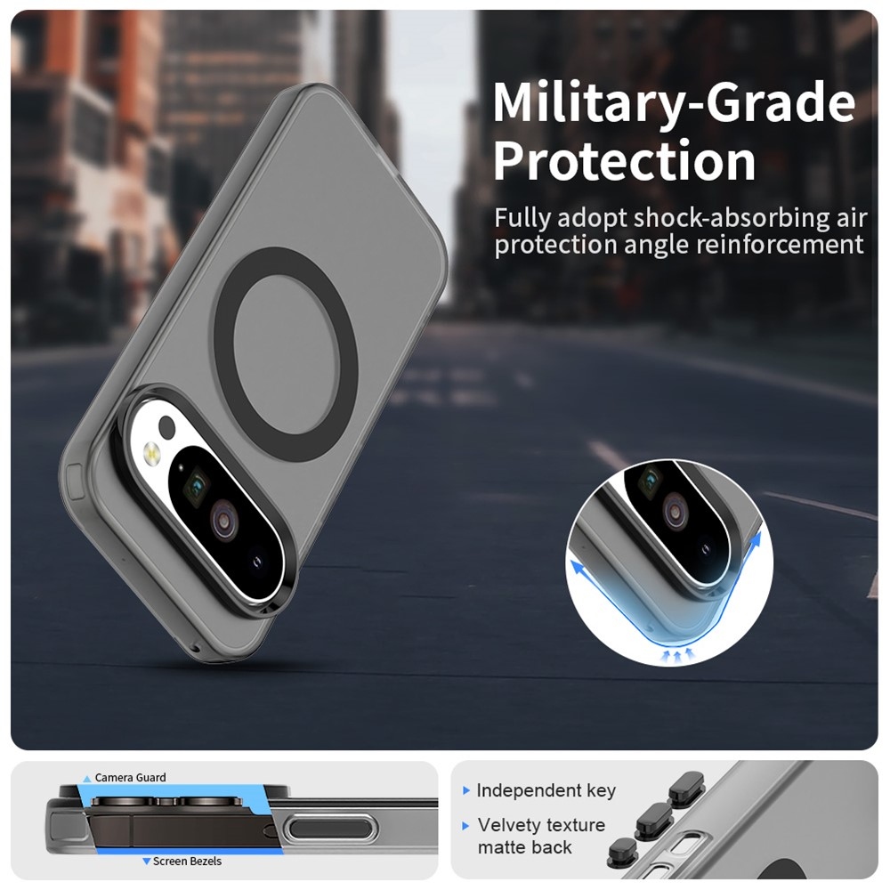 Candy MagSafe zselés tok Google Pixel 10 Pro/Pixel 10 készülékhez - fekete