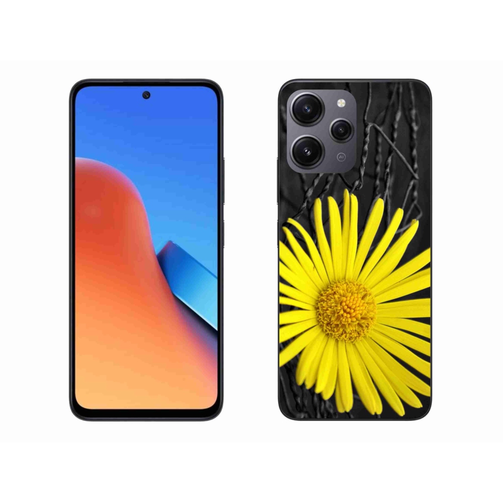 Gél borítás mmCase a Xiaomi Redmi 12-hez - sárga virág