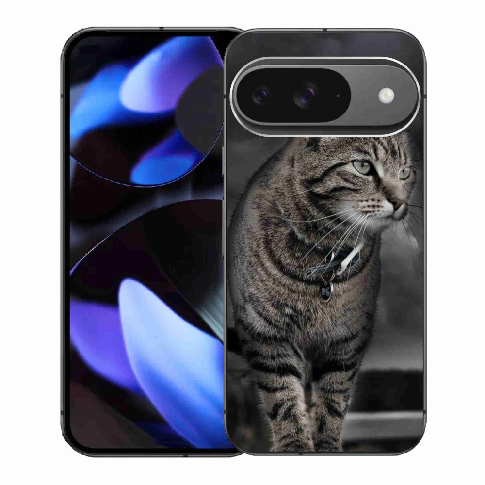 Zselés borítás mmCase a Google Pixel 9/9 Pro készülékhez - macska
