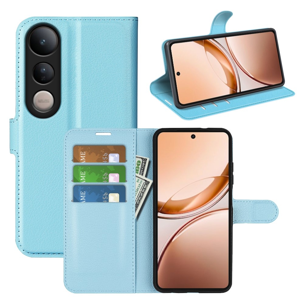 Litchi book tok a Vivo V50 Lite 4G/5G készülékhez - kék