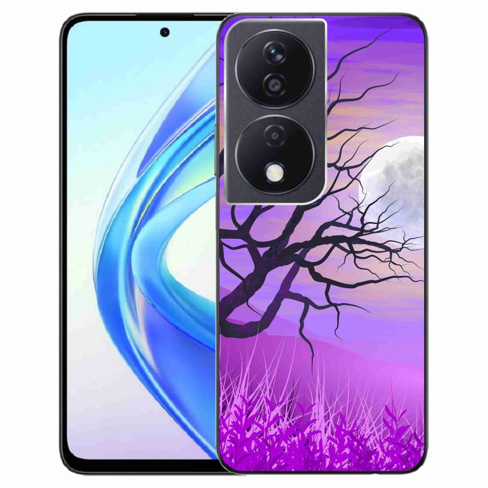 Gél tok mmCase a Honor X7b/Honor 90 Smart számára - rajzfilmes kidőlt fa