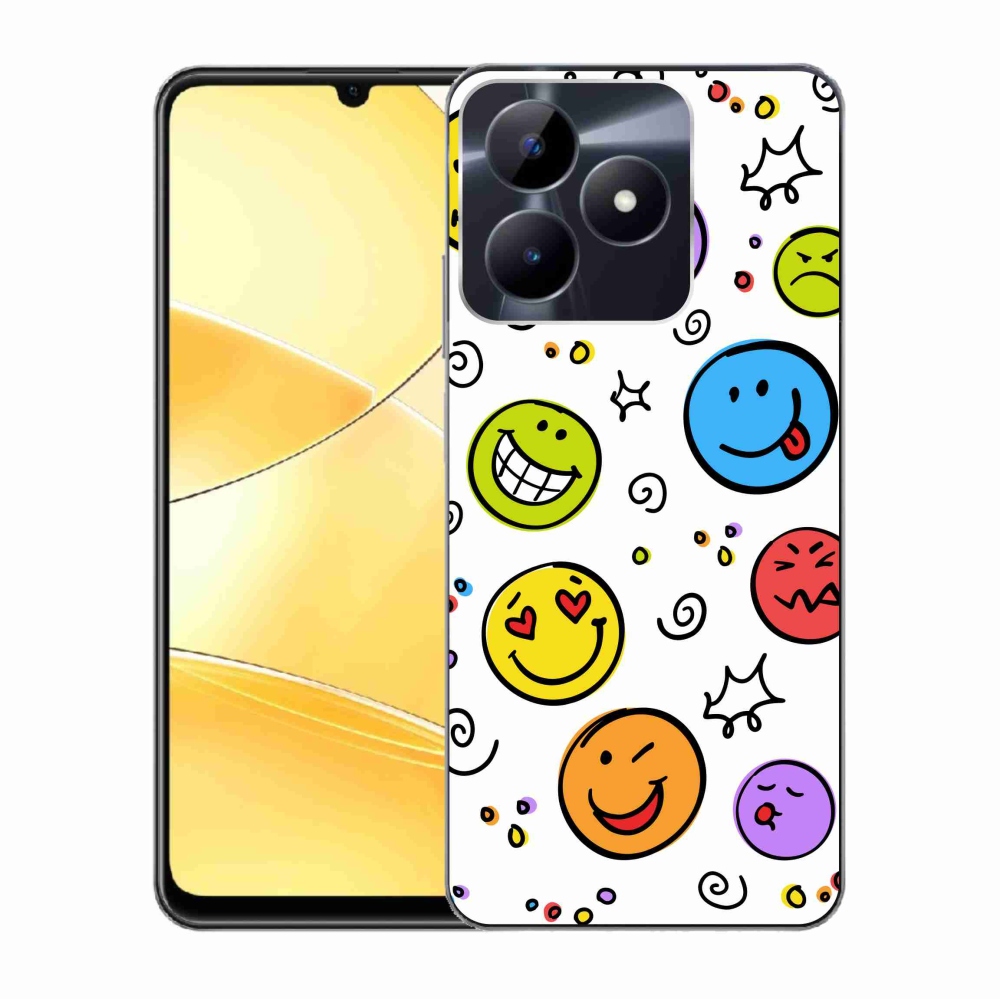 Gél borító mmCase a Realme C51/C53 készülékhez - smiley-k