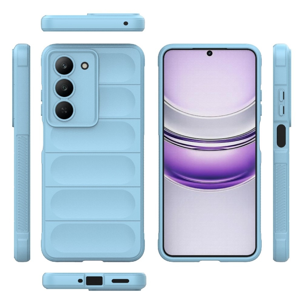 Rugg tartós zselés tok a Realme 14x 5G készülékhez - világoskék színben