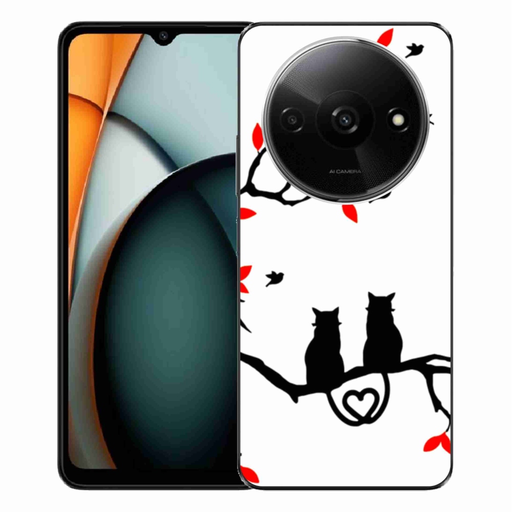 Gél borítás mmCase a Xiaomi Redmi A3-hoz - macska szeretet