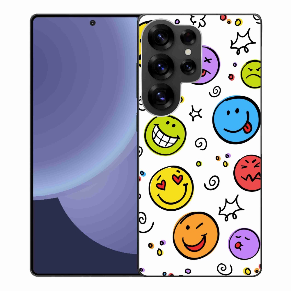 Gél borítás mmCase Samsung Galaxy S25 Ultra készülékhez - smiley-k