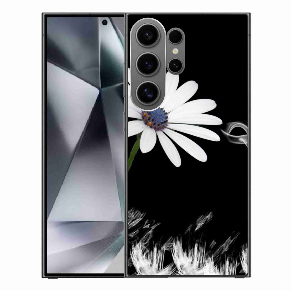 Gél védőhuzat mmCase Samsung Galaxy S24 Ultra készülékhez - fehér virág