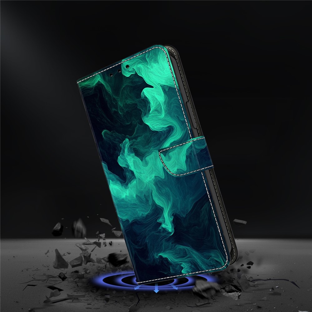 Határozottan könyv tok Samsung Galaxy A17 5G/A26 5G - zöld füst