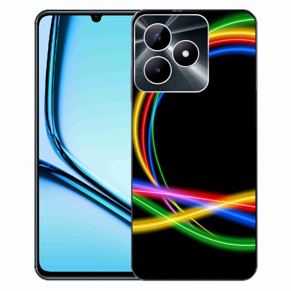 Zselés tok mmCase a Realme Note 50 készülékhez - neon körök