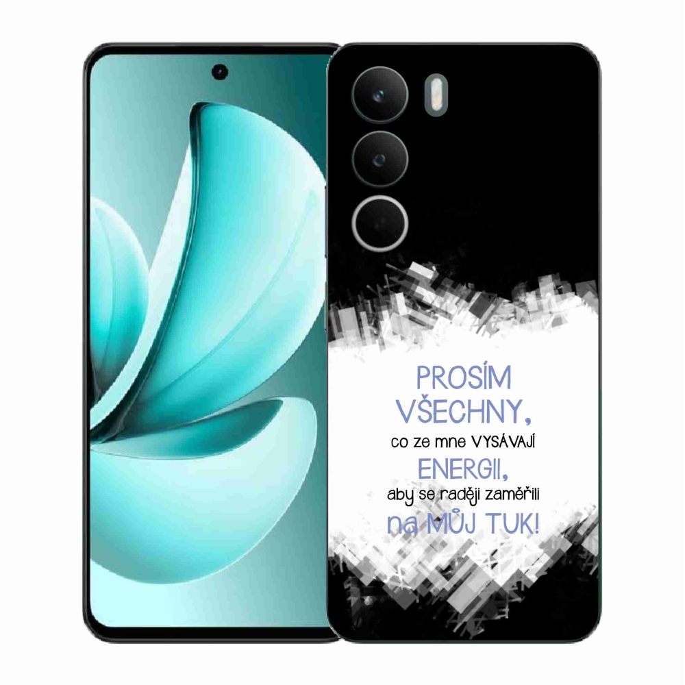 Gél borító mmCase a Realme C71 készülékhez - vicces szöveg 1 kék