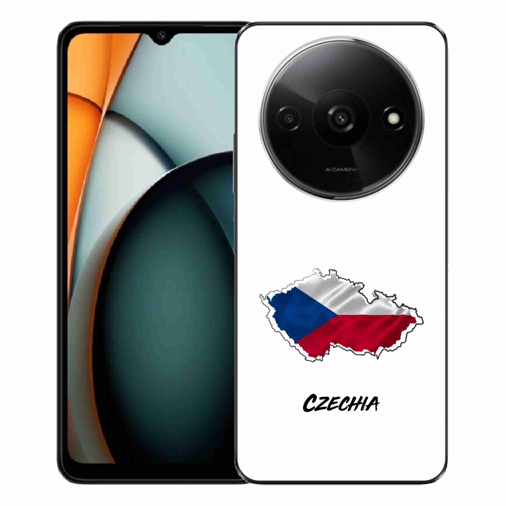 Gél borítás mmCase a Xiaomi Redmi A3-hoz - Csehország fehér háttér