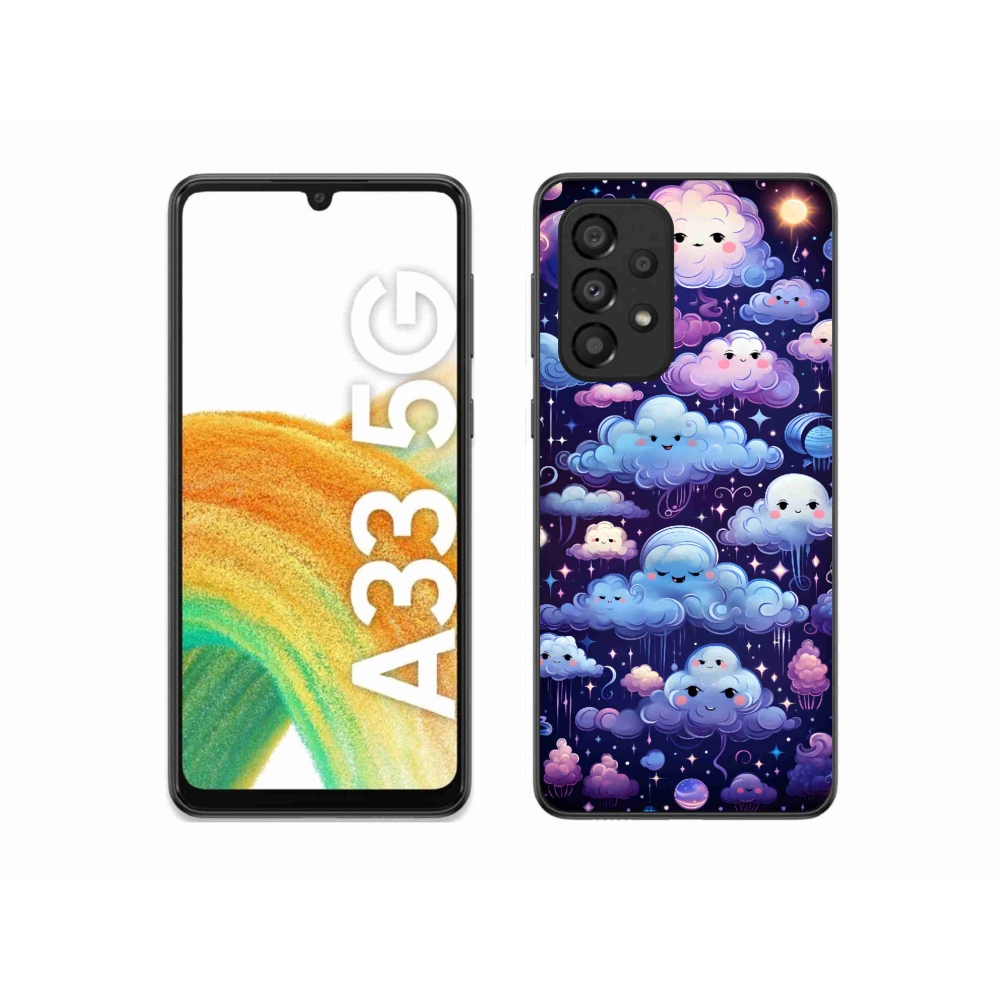 Zselés borítás mmCase Samsung Galaxy A33 5G - felhők