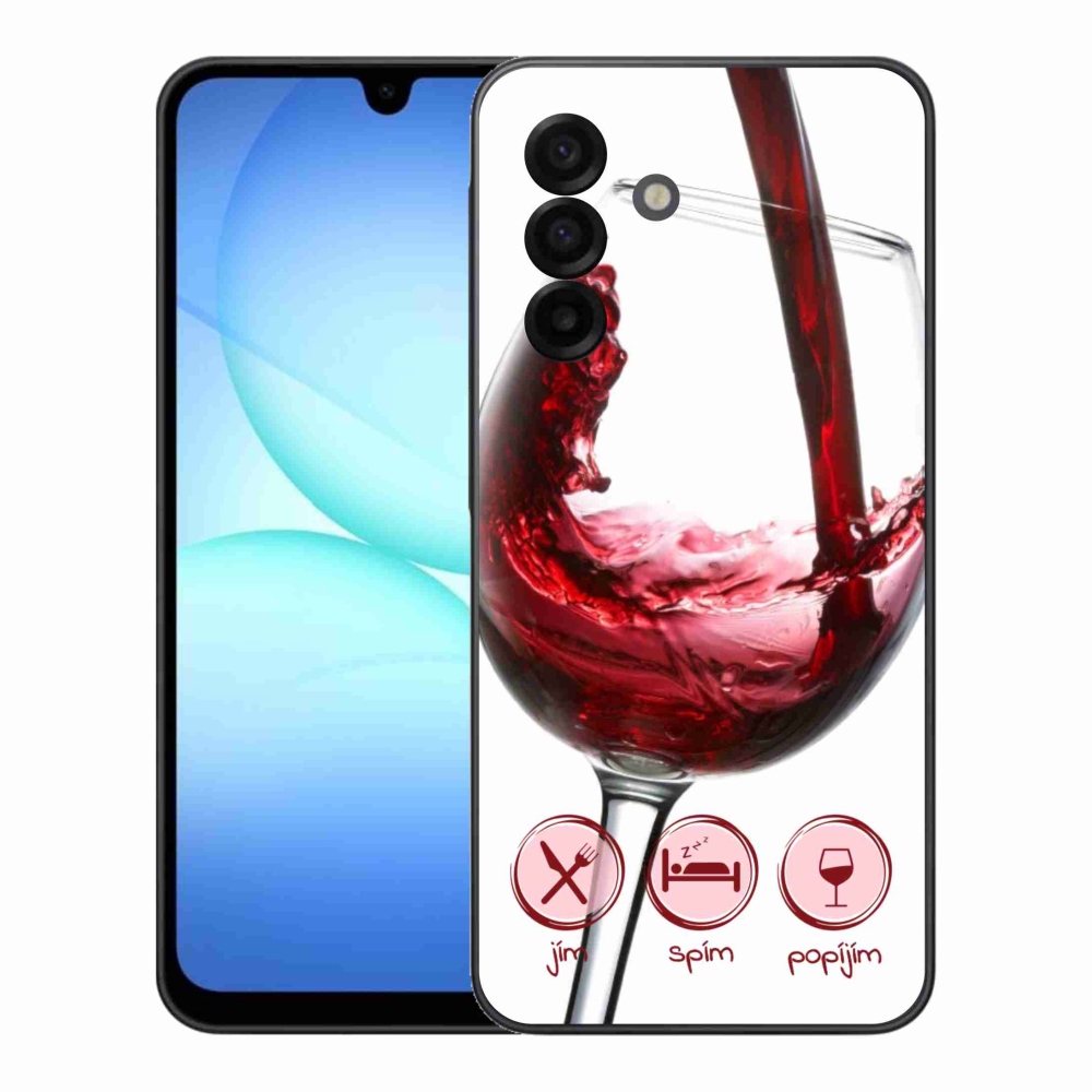 Zselés borítás mmCase Samsung Galaxy A17 5G - borospohár piros