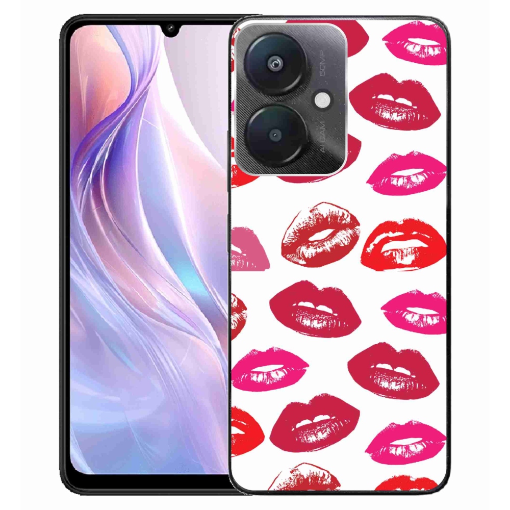 Gél borítás mmCase a Xiaomi Redmi 13C 5G számára - ajkak