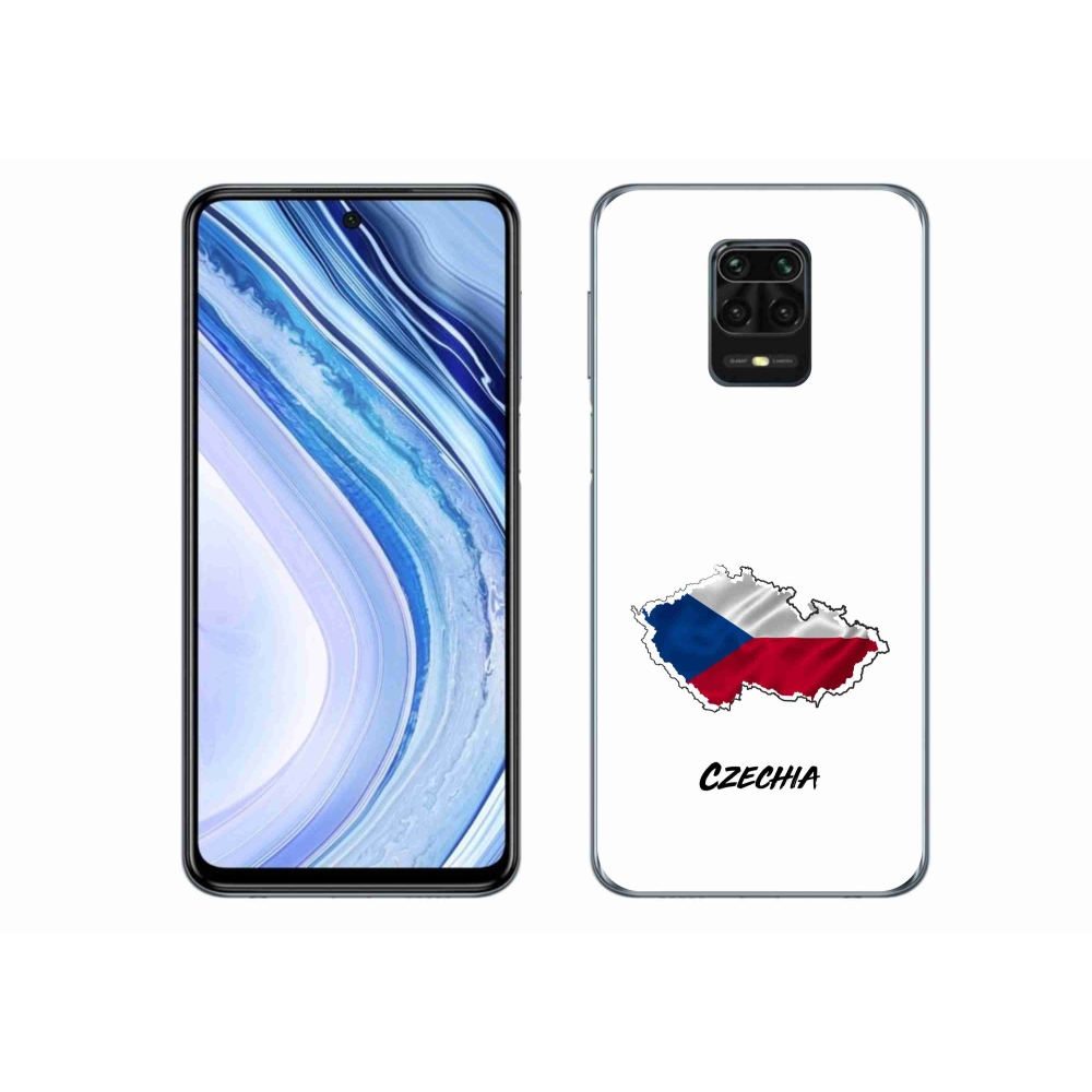 Gél borítás mmCase a Xiaomi Redmi Note 9S-hez - Csehország fehér háttér