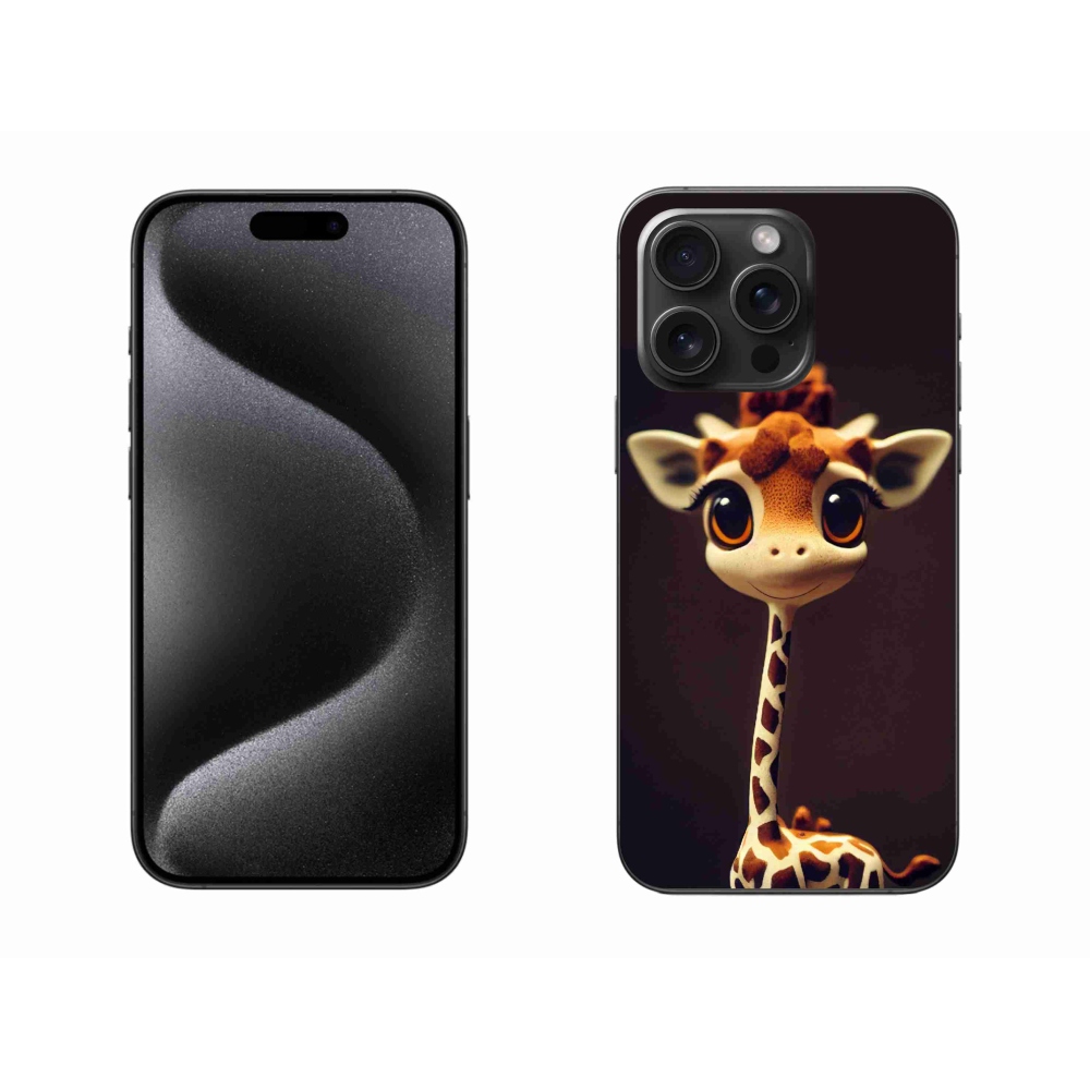 Gél védőhuzat mmCase iPhone 15 Pro Max készülékhez - kis zsiráf