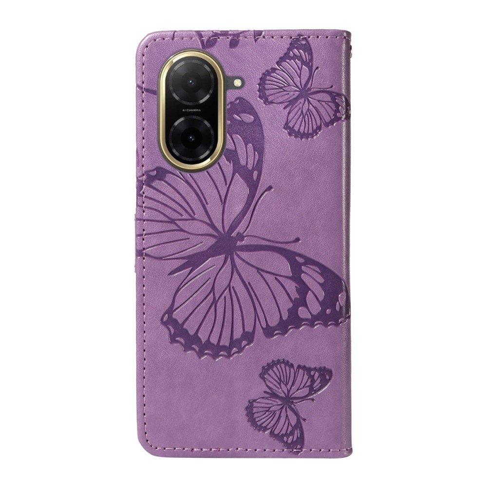 Nagy pillangó könyv tok Xiaomi Redmi A5 (171.7x77.8x8.3mm) - lila